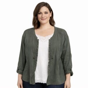 Maurice’s Olive Green Women's Utility Jacket. EUC